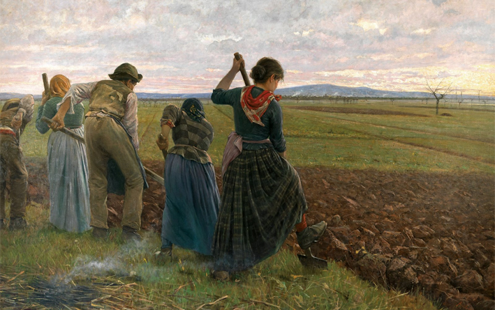 Arturo Faldi, La Mezzadria, 1900 ca.